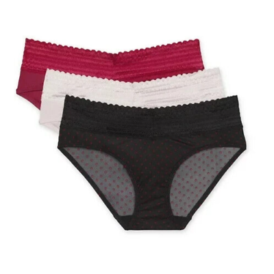 #ad New Blissful Benefits By Warner#x27;s 3 Pack Microfiber Hipster Panties Size 2XL $9.95