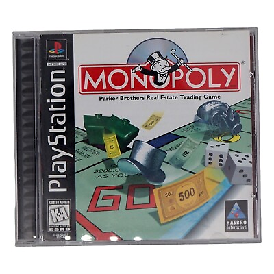 #ad HASBRO Interactive PlayStation MONOPOLY CD Kids to Adult $12.99