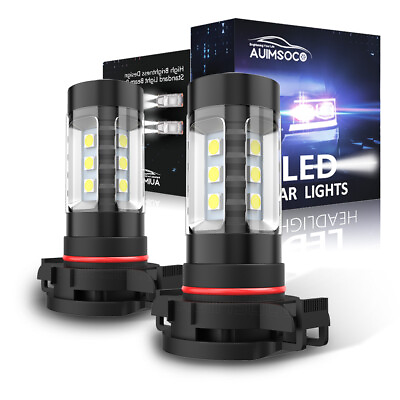 #ad LED 30W PSX24W 2504 White 6000K Two Bulbs Fog Light Replacement Lamp OE Fit $18.99