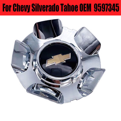 #ad One Chrome Wheel Center Cap For Chevy Tahoe Avalanche Silverado 2007 14 9597345 $23.99