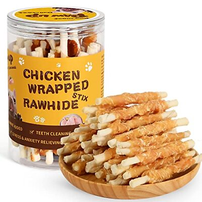 #ad Dog Treat Chicken Rawhide Sticks Natural Dog Treats for Small Middle Dog w T... $25.18