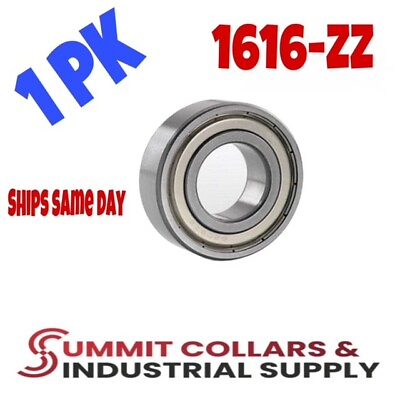 #ad Ball Bearing 1616 ZZ Shielded high quality 1 2quot;x1 1 8quot;x3 8quot; 1 pk $4.49