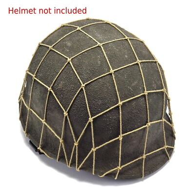 #ad WW2 U.S. M1 Helmet Net Large Pattern $19.99