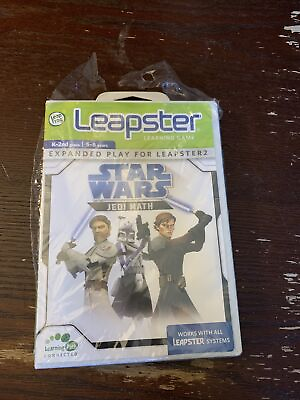 #ad Star Wars Jedi Math Leapster Learning Game 2008 Lucasfilm Sealed kind Of $5.00