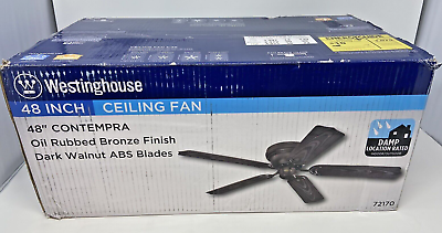 #ad Westinghouse Contempra 48 in. Indoor Outdoor Oil Rubbed Bronze Ceiling Fan $84.96