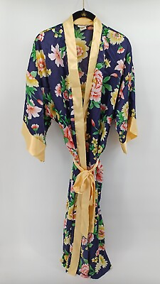 #ad Inner Most Women’s Floral Silky Robe Vintage 90’s Size Large Spring Nightgown. $22.99