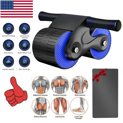 #ad Automatic Rebound Abdominal Wheel Roller Home Exerciser Workout Gym Beginners US $20.99