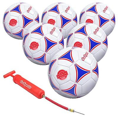 #ad GoSports Soccer Ball with Premium Pump Available Size 3 Multicolor $63.25