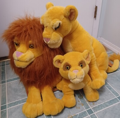 #ad Large Cartoon style Caltoy Vintage Lion Family Plush Collection 24quot; C $200.00