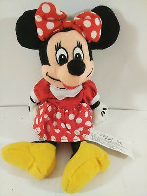 #ad Authentic Disney Store Minnie Mouse Mini Bean Bag Plush 9 inches Soft Velour $16.21