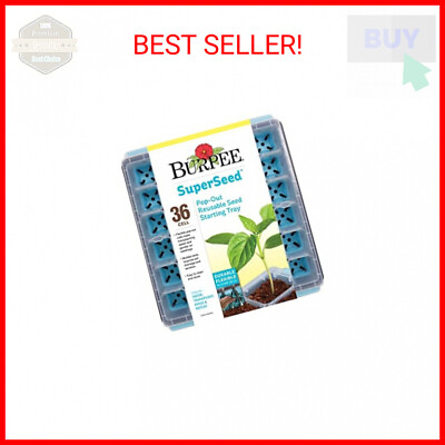 #ad Burpee SuperSeed Seed Starting Tray 36 Cell Reusable Seed Starter Tray for S $16.74