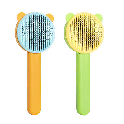 #ad #ad Self Cleaning Cat Hair Removal Brush Cute Slicker Brushes For Cats Dog Shedding $9.80
