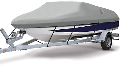 #ad Heavy Duty Trailerable Waterproof Boat Cover with 2 Air Vent Marine Grade Polyes $82.99