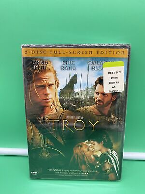 #ad Troy DVD 2005 2 Disc Set Full Frame Brad Pitt Orlando Bloom New $8.99