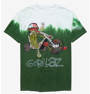 #ad Band Gorillaz Noodle Trike Dip Dye Tee Shirt New $17.99