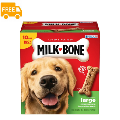 #ad Milk Bone Original Dog Biscuits Large Crunchy Dog Treats 10 lbs. $14.15