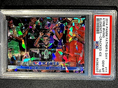#ad 2014 Panini Father#x27;s Day Elements #11 Kyrie Irving PSA 10 Cracked Ice 25 G1018 $479.40