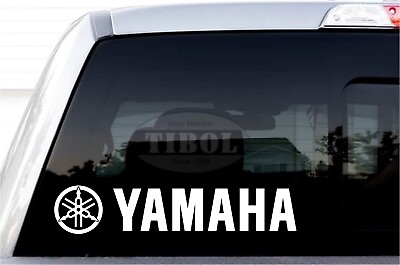 #ad 2x YAMAHA with Logo Decals YAMAHA Stickers Helmet Bike ATV PWC Jetski UTV $20.00