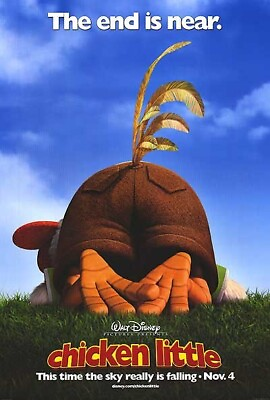#ad Chicken Little The End is Near Original Movie Poster DS 27x40 Double Sided ADV. $39.99