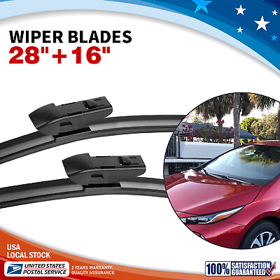 #ad For 2016 2022 Toyota Prius OEM Front Leftamp;Right Windshield Wiper Blades 28quot;16quot; $11.99