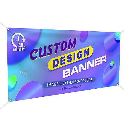 #ad Banners Outdoor Custom Printed Advertising Vinyl Banner SignVarious sizes $71.99