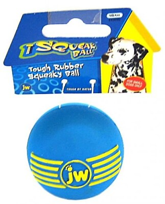 #ad JW Pet iSqueak Ball Rubber Dog Toy Assorted Colors Small $8.87