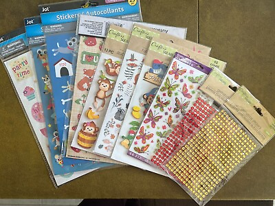 #ad Various Stickers for Crafting or Decoration New Sealed $10.00