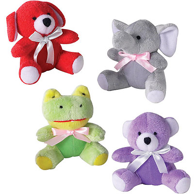 #ad Zanies Dog Toy Plush Squeaker For Small Dogs Itty Bitty 3.5quot; Elephant Bear Frog $8.99