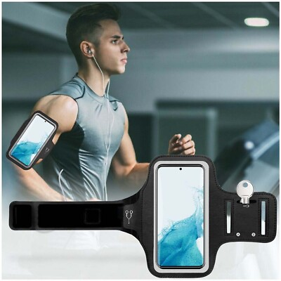 #ad Waterproof Armband Case Sports Running Exercise Arm Band Phone Holder Key Bag $8.99