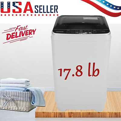 #ad Portable Washing Machine 17.8lbs Large Capacity Fully Automatic Laundry Washer $193.99