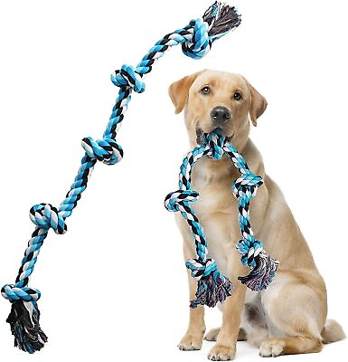 #ad Large XXL Rope Toys for Large Dogs Teeth Dog Rope Toys Cleaning Tug of War UK $32.18