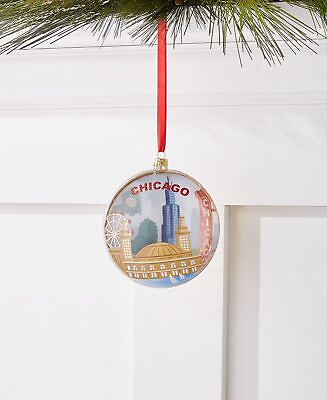 #ad Holiday Lane Chicago 2021 Disk Ornament Multi $13.90