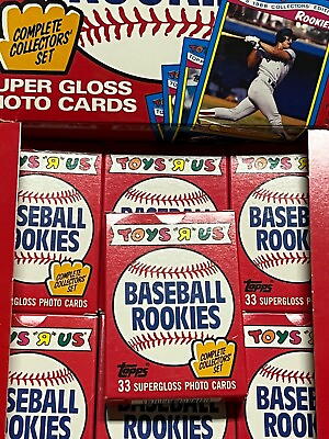 #ad 1988 TOYS R US Baseball ROOKIES 33 CARD Factory SET McGRIFF McGWIRE GREENWELL $21.80