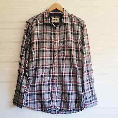 #ad Timberland Plaid Shirt Mens Extra Large Plaid Long Sleeve Cotton $16.97