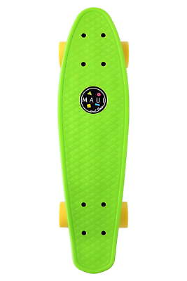 #ad 22 inch Green Cookie Logo Retro Cruiser Skateboard 60mm Diameter PU Wheels $24.09