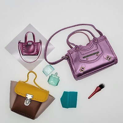 #ad Lot x6 Zuru Mini Brands Fashion w Rare Metallic Pink Purse Bag 5 Surprise Toys $24.99