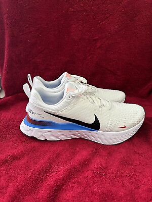 #ad Men Nike React Infinity Run Flyknit 3 White Sneakers Running FJ3994 100 Sz 13 $80.00