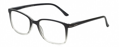 #ad Geoffrey Beene GBR006 Men#x27;s Designer Reading Glasses in Black Clear Crystal 53mm $19.95