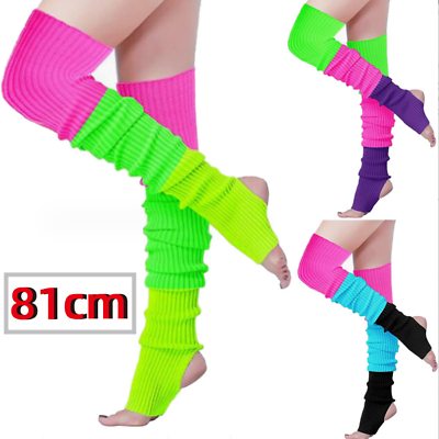 #ad Women Winter Warm Leg Warmers Cable Knit Ladies Knitted Socks Leggings Crochet $11.89