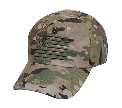#ad Multicam tactical operator cap with US Flag camo army baseball hat ball cap $18.95