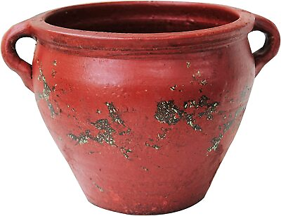 #ad Earthen Ware Terra Cotta Vessel Planter with Looped Handles 3 colors available $34.98