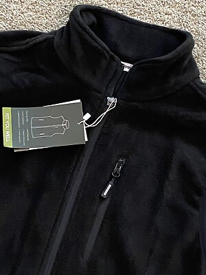 #ad Outdoor Ventures Fleece Vest Mens Size Medium Black $24.00