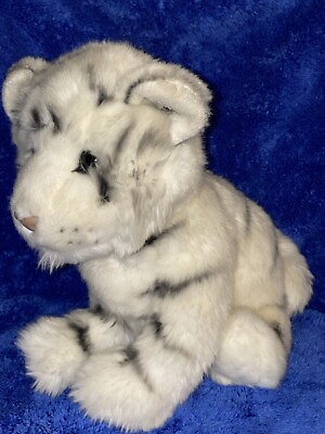 #ad Douglas White Tiger Plush Stuffed Animal Safari Tou Doll Cat Kitten 10” $6.00