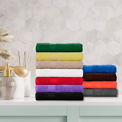 #ad Ample Decor Bath Towel Pack of 4 100% Cotton 600 GSM Highly Absorbent Soft $49.99