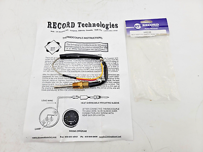 #ad New Record Technologies HA110 Type K Thermocouple 1 4quot; NPT for Pyrometer $44.46