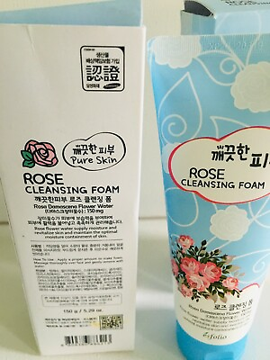 #ad Korean Esfolio Rose Flower Water Cleansing Foam 5.29 oz K Beauty New Sealed $9.70