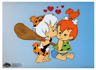 #ad The Flintstones Pebbles amp; Bam Bam Hanna Barbera Original Sericel Limited Edition $95.00
