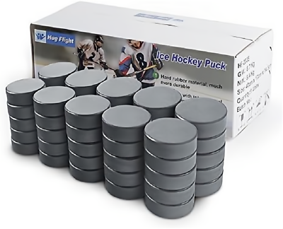 #ad 50packs Ice Hockey Game Training Pucks for Practicing 6oz Diameter 3quot; Thickness $59.99