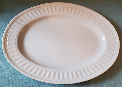#ad JCP Home Collection white oval serving platter $13.50