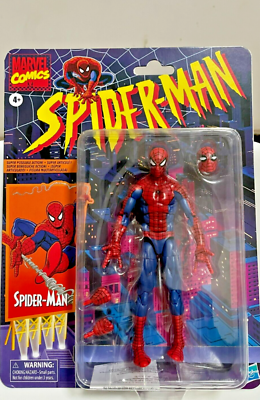 #ad 6 inch Spiderman Action Figure Spider Man Marvel Legends Retro Series $23.99
